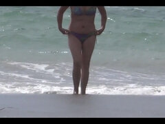 Amaterji, Rit, Plaža, Bikinke, Kosmate, Spodnje perilo, Zrela, Žena