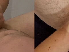 Enthousiasteling, Grote mammen, Biseksueel, Stel, Sperma shot, Moeder die ik wil neuken, Moeder, Voorbinddildo