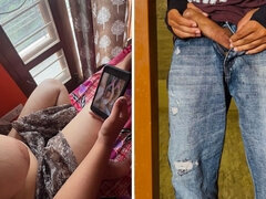 デカ尻, カップル, ディルド, 女, 自家製, インド人, オナニー