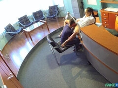 Anilíngua, Boquete, Doutor, Enfermeira, Escritório, Xoxota, Uniforme, Voyeur