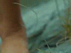 Full Video Check Out My Cute Tanned Feet Strolling Along a Lake Shore