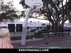 Little blonde Chloe Foster gets her Tight Pussy opened up by Big Cock