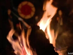 Hunter captures and fucks two babes