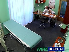 Russian teen gives POV blowjob to horny doctor in fake hospital