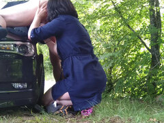 Amatør, Par, Runke, Utendørs, Anus slikking