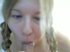 Teenager Gets Facial Cumshot