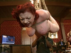 Anal, Bondage disciplina dominação submissão sadismo e masoquismo, Bondagebeldade, Casal, Fêmea, Humilhação, Duro, Sexo grupal a três