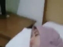 Asian girl in hijab fucked in point of view porn video