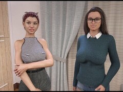 Sexy pc gameplay featuring a visual novel with big booties and erotic stories