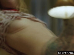 Petite stepsis face fucked by stepbro
