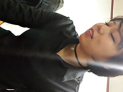 Married asian woman with short hair