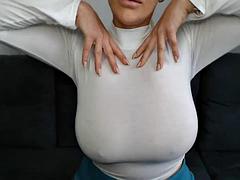 Babe, Velike joške, Blondinka, Solo, Joške, Spletna kamera