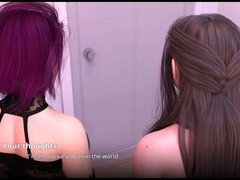 삼차원, 아마추어, 항문에서 입으로, 큰 엉덩이, 흑갈색 머리, 얼굴에, 게임