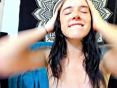 Vagina gozada cu gozado, Fetiche, Público, Duro, Solo chão, Adolescente, Vibrador, Câmera de web webcam