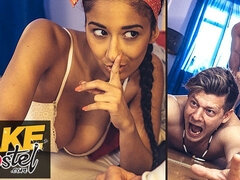 Riding trailer with gambling Darcia Lee and Michael Fly from Fake Hostel