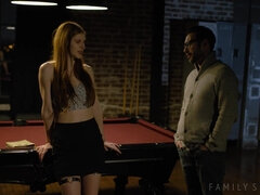 Past Curfue 1 - young redhead fucked on pool table top Jane Rogers