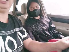 Petite Asian Teen Schoolgirl Fucked Hard at Public Gas Station - Viral Outdoor Sex