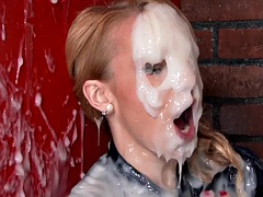 Baben, Blondin, Creampie, Sperma shot, Fetisch, Handjobb, Överraskning