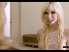 18, 素人, ブロンド, フェラチオ, 捕まる, 爸, Hd, 結婚式