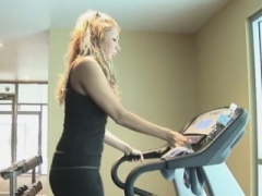 Hot dilettante get down and dirty after GYM