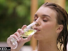 BLACKED Gorgeous Gabbie Cheats on Boyfriend at the Pool - Gabbie carter