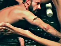 Homemade German DILF fists BFs asshole after bareback anal