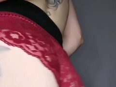 Leie, Amerikanisch, Masturbation, Solo, Tätowierung