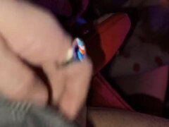 Secret Handjob for Step Daddy - Shawna Panofka Gives Happy Ending in Pajamas