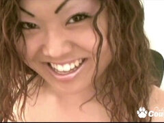 Asiatisk, Stora tuttar, Avsugning, Bystig, Knubbig, Sperma shot, Pov, Tuttar