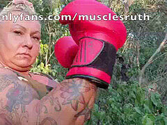 Musclewoman, mischievous, female dom