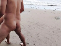 Enthousiasteling, Strand, Grote mammen, Hd, Huisgemaakt, Reusachtig, Orgasme, Openbaar