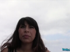 Leie, Strand, Auto, Latina, Im freien, Pov, Öffentlich, Muschi