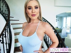 Gorgeous sundress beauty Blake Blossom with massive tits gets naughty