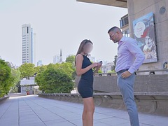 Leie, Tussi, Grosser schwanz, Blasen, Braunhaarige, Hochschule, Hardcore, Lehrer