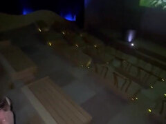 Public Sauna Thermal Baths Cinema Blowjob Doggy Taken From Behind Standing Hot Sweating Willing Couple Caught Alone