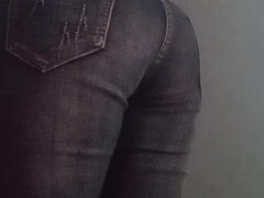 Amatør, Jeans, Milf, Naturlige bryster, Alene