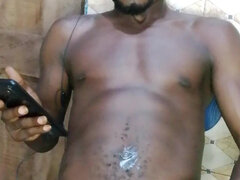 Grande cazzo, Nero, Fatto in casa, Masturbazione, Solo, Webcam