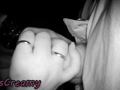 Par, Sperm skott, Fransk, Runke, Hjemmelaget, Utendørs, Offentlig