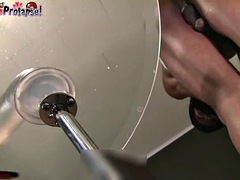 Sort, Dildo, Sort, Gaping, Homoseksuel, Ridning, Mager, Solo