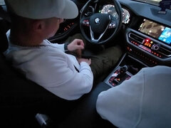 Amatéři, Velké péro, Auto, Pár, Sperma v puse, Gay, Německé, Realita