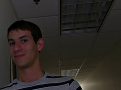 Str8 college stud hazed and fucked in the ass for a voyeur frat