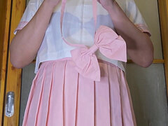 Asiatica, Università, Ragazza con il pisello, Uniforme