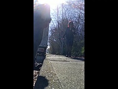 素人, デカチン, フェラチオ, ドイツ人, ヒール, オナニー, アウトドア, 喫煙