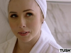 TUSHY Abella Danger and Lena Paul Dominate Her Boyfriend and Get Gaped