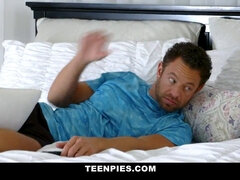 Jewelz Blu cheats on her husband with her neighbor in a steamy bedroom romp