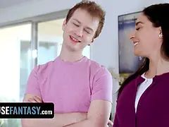 Freeuse dream - successful stud fulfill his fantasy of hardcore both his new stepsisters