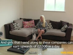 Skeptical Blonde Has No Idea What Horny Agent Has In Store For Her