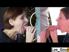 Kuřba, Brunetka, Puma, Pár, Creampie, Spermie v puse, Hd, Spermie