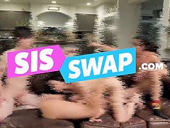 Lucky Dude Whips Out His Hard Cock And Fucks His Girlfriend In Front Of Her Stepmom