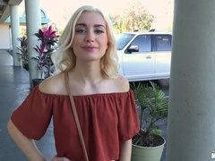 Sensual Blondie Braceface Teen POV video